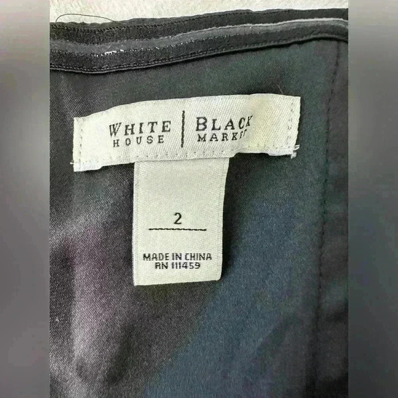 WHBM Fit and Flare Halter Midi Tiered Silk Blend Dress Size 2 - Picture 9 of 10